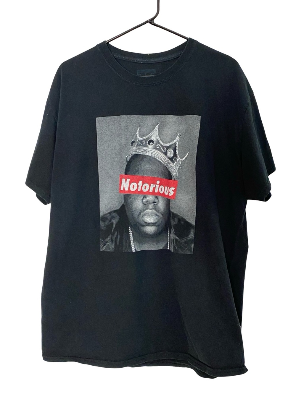 Notorious BIG Band Tee Tshirt Unisex size XL Biggie Small King Black Crewneck